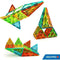 Magnetische tegels - GEOMAG - Tegels Gems 4100 - 16 stuks - Geometrische vormen - Kristaleffect