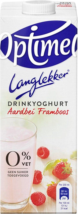 Drinkyoghurt optimel ll aardbei framboos 1ltr | 6 stuks