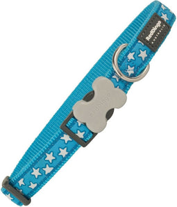Dog collar Red Dingo Style Stars (2 x 31-47 cm)