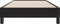 vidaXL - Bedframe - zonder - matras - 80x220 - cm - fluweel - zwart