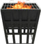 vidaXL - Vuurplaats - en - barbecue - 2-in-1 - 34x34x48 - cm - staal