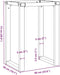 vidaXL - Eettafelpoten - O-frame - 60x50x73 - cm - staal