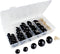 Faas Grote Veiligheidsoogjes - Veiligheids Oogjes - 80 stuks - 17 t/m 30 mm - Zwart (80 stuks)