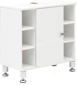 Wastafel onderkast - onderbouw kast wastafel - ruimtebesparend - wit - 64x60x32 cm