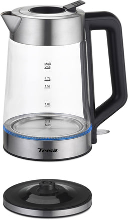 Trisa Easy Fill - Waterkoker 2L RVS - Navulbaar zonder deksel openen - Automatische uitschakeling (7640306322036)