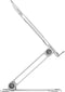Gembird NBS-D1-03 - Opvouwbare aluminium notebookstandaard - Traploze hoogteverstelling - Zilver