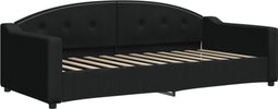 vidaXL - Slaapbank - 90x200 - cm - stof - zwart
