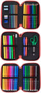 Driedubbele Pennenzak Milan Frutikis Groen (19,5 x 13 x 7,5 cm)