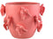 PTMD Emmelyn Pink Round Ceramic Glazed Pot Birds L