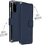 Accezz Hoesje Geschikt voor Samsung Galaxy S20 Hoesje Met Pasjeshouder - Accezz Xtreme Wallet Bookcase - Donkerblauw