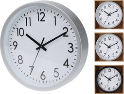 Wandklok - Ronde Klok - 20 cm - Zwart