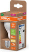 OSRAM Energy Class LED-lamp in klassieke gloeilampvorm, 3,8 W / 806 lm, EEK A, warm wit licht (2700 K), CRI 80, gemaakt van mat loodvrij glas, E27 fitting, IP20, 60 mm diameter, dimbaar.