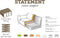 BePureHome Statement Hoekbank Links - Ecoleer - Cognac - 77x274x210