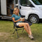 Travelhawk Campingstoel - Vouwstoel - Ergonomisch ontwerp - Zwart