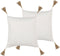 AZALEA - Sierkussen set van 2 - Beige - 45 x 45 cm - Polyester