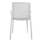 Kunststof tuinstoel wit - Stretto