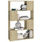 Boekenkast/kamerscherm 80x24x124,5 cm bewerkt hout sonoma eiken