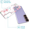 iMoshion Hoesje Geschikt voor Samsung Galaxy S22 Hoesje Siliconen - iMoshion Design hoesje - Roze / Blossom Watercolor