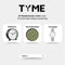 Tyme Ibiza Dames Horloge - Polshorloge - 36mm Waterdicht tot 30m - Wit/Zilverkleurig