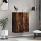 vidaXL - Wandkast - 69,5x34x90 - cm - bewerkt - hout - gerookt - eikenkleurig