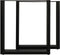 HSM Collection Tafelpoten Umodel 59x72cm Gepoedercoat Zwart Metaal Set van 2