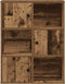 vidaXL - Boekenkast - 60x24x76,5 - cm - bewerkt - hout - oud - houtkleurig