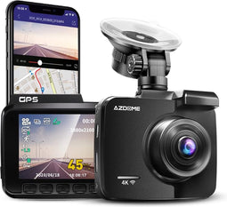 AZDOME - 4K - WiFi dashcam - GPS - Autocamera met 170°