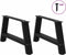 vidaXL - Salontafelpoten - 2 - st - A-vormig - 70x(30-31) - cm - staal - zwart