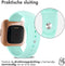 imoshion Siliconen Sport bandje - Geschikt voor Fitbit Versa Lite, Versa 2 - Mintgroen - One Size