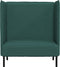 vidaXL - Hoge - Rug - Bank - Donkergroen - 109x56x121 - cm - Stof