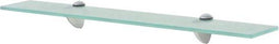vidaXL - Zwevend schap - 60x20 cm - 8 mm glas - Doorzichtig