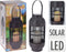 ProGarden Lantaarn - met kaars - solar LED - rattan zwart