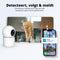 FlinQ Smart Huisdiercamera - 2K Binnen Camera met Huisdier Detectie en Tweeweg-Audio - Wit