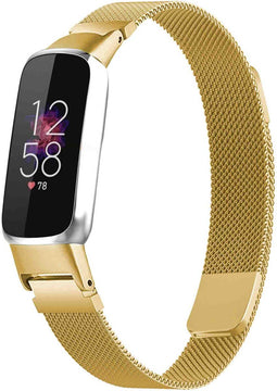 iMoshion Bandje Geschikt voor Fitbit Luxe Maat S - iMoshion Milanees magnetische band - goud