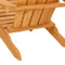 vidaXL - Tuinstoel - Adirondack - 77x78x95 - cm - massief - teakhout
