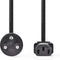 Nedis CEGP11400BK20 - Stroomkabel met Deense connector - 200 cm - Zwart
