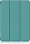 Lunso - Geschikt voor iPad 10 (2022) - Tri-Fold Bookcase hoes - Groen