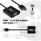 Club 3D CAC-1302 - HDMI naar VGA Kabel - 0,5 m - Zwart