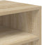 vidaXL - Boekenkast - 66x31x80 - cm - bewerkt - hout - sonoma - eikenkleurig