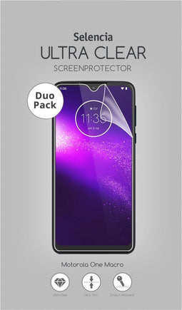 Selencia Screenprotector Geschikt voor Motorola One Macro - Selencia Duo Pack Ultra Clear Screenprotector smartphone
