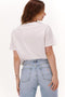 Guess Ss Rainbow Street Tee - Dames T-Shirt - Regenboog hartje - Wit