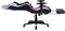 Gamestoel Tornado Relax - bureaustoel - met voetsteun - ergonomisch - zwart roze