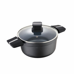 Kookpan met Deksel San Ignacio Bistro SG6425 Aluminium Mat zwart (Ø 20 x 10 cm)