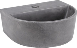Differnz Demi - Fontein beton - Halfrond - Donkergrijs - 30 x 25 x 11 cm