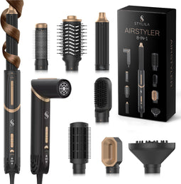 Stylila® 8-in-1 Airstyler - Multistyler - 110.000 RPM motor - Zwart