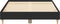 vidaXL - Bedframe - zonder - matras - 135x190 - cm - spaanplaat - zwart