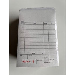 Klika - Bonboekje neutraal bedrukt 10x15 cm - 160 stuks
