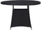 vidaXL - Tuintafel - Ø110x74 - cm - poly - rattan - zwart