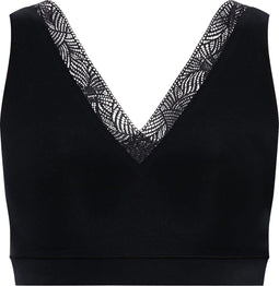 Chantelle Bralette - Kanten top met vulling - Brede bandjes - Zwart - XXL