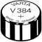 Varta V384 - Zilveroxide knoopcel - 1.55V 37 mAh - Ø 7.9 mm